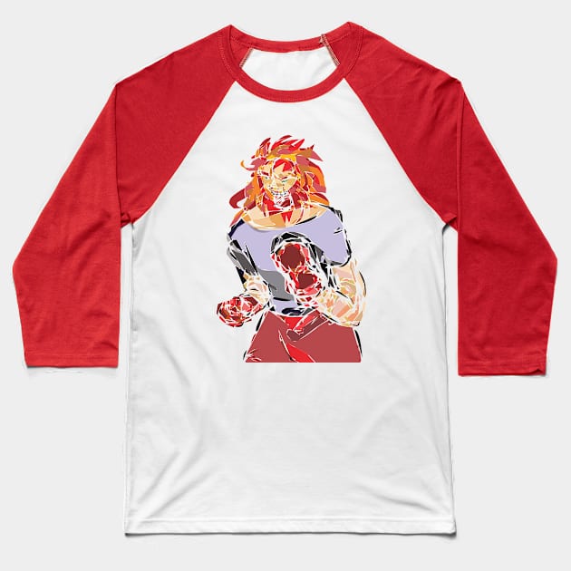 Fiery boxer Baseball T-Shirt by Newtegan